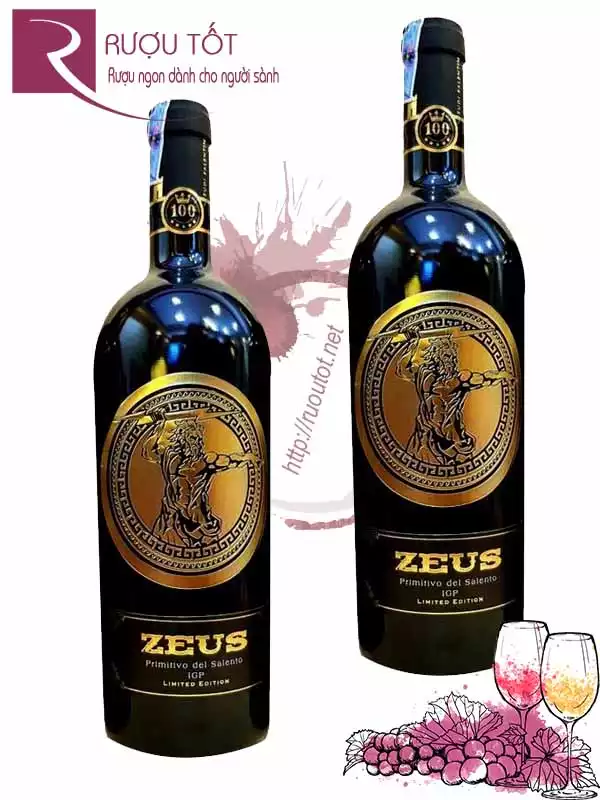 Vang Ý Zeus Primitivo di Manduria Limited Thượng hạng