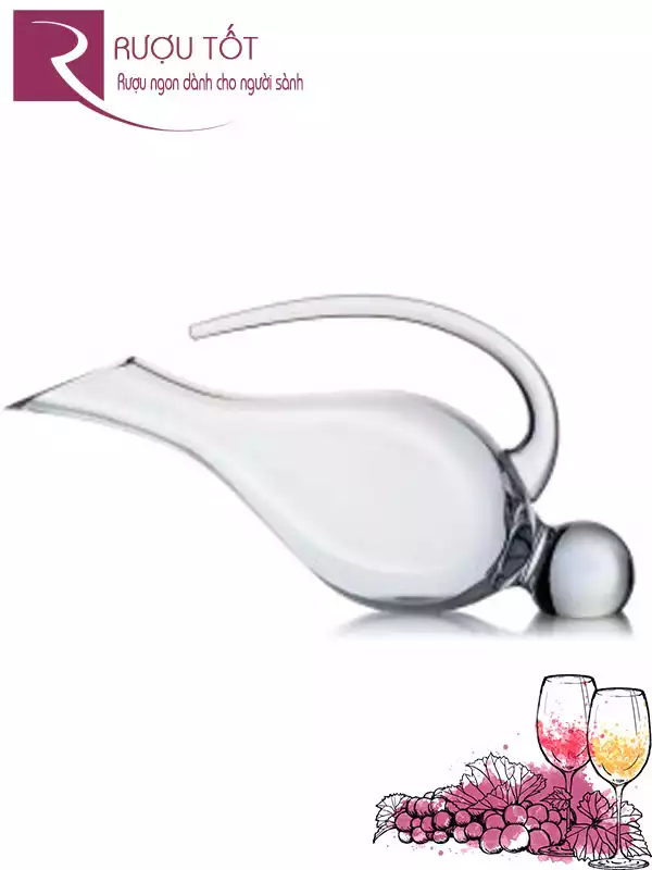 Bình Decanter pha lê Tiệp dáng cổ Ngỗng Premium