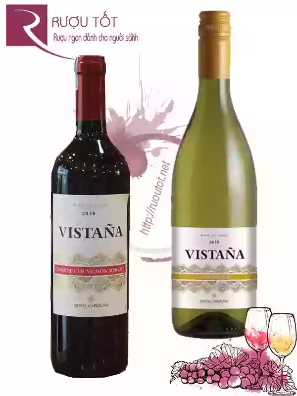 Rượu Vang Vistana Santa Carolina Red - White Cao cấp