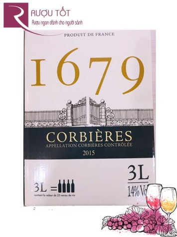 Vang bịch Pháp 1679 Corbieres 3L Thượng hạng