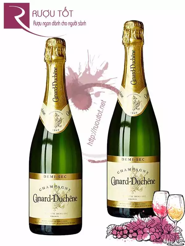 Rượu vang Champagne Canard Duchene Demi Sec