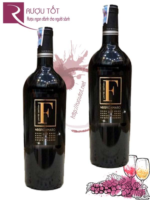 Rượu Vang F Gold (nhãn Vàng) Negroamaro Salento 5,4%