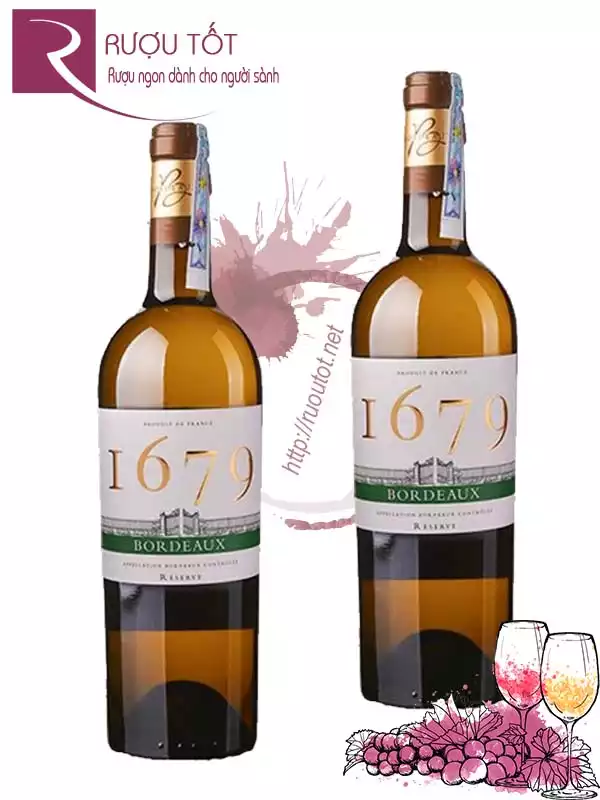 Vang Pháp I679 Bordeaux Reserve White Cao cấp