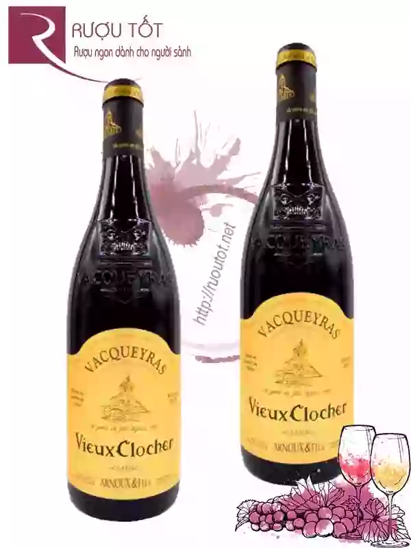 Vang Pháp Vieux Clocher Vacqueyras Clocher Cao cấp