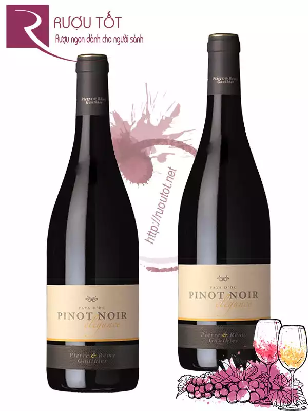 Rượu vang Pháp Pinot Noir Pays d Oc Elegance Hảo hạng