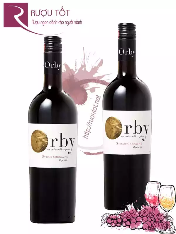 Rượu Vang Pháp Orby Syrah Grenache Bordeaux AOC