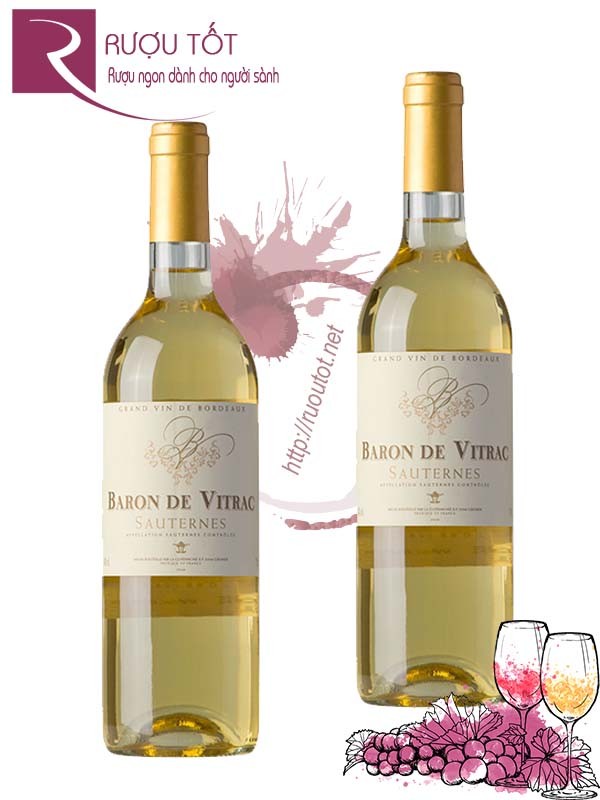 Vang Pháp Baron De Vitrac Sauternes Bordeaux Cao cấp
