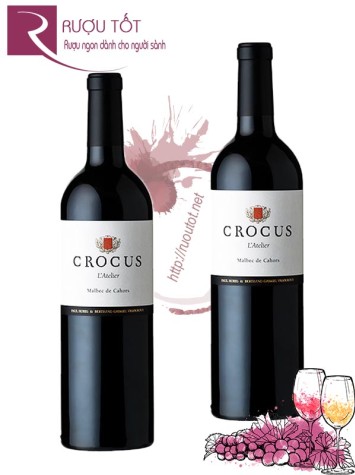 Rượu Vang Crocus L'Atelier Malbec Cahors Cao cấp
