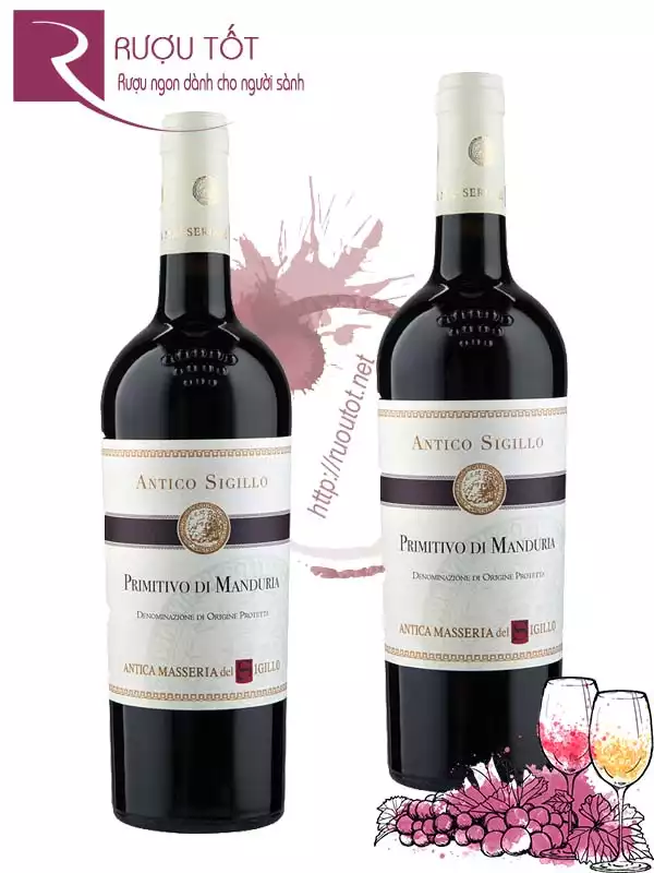 Vang Ý Antico Sigillo Primitivo di Manduria Hảo hạng