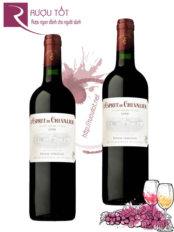 Rượu Vang L’esprit De Chevalier Pessac Leognan 93 điểm Cao cấp