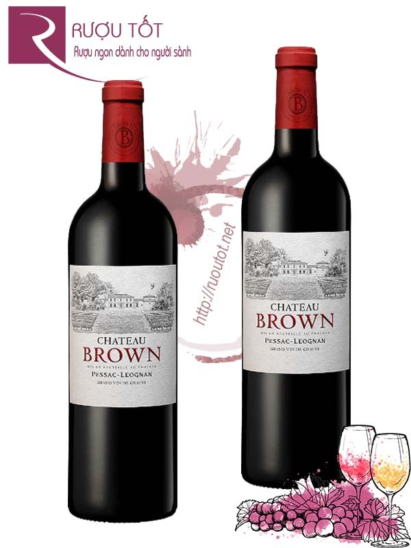 Rượu Vang Chateau Brown Rouge Pessac Leognan 93 điểm Cao cấp