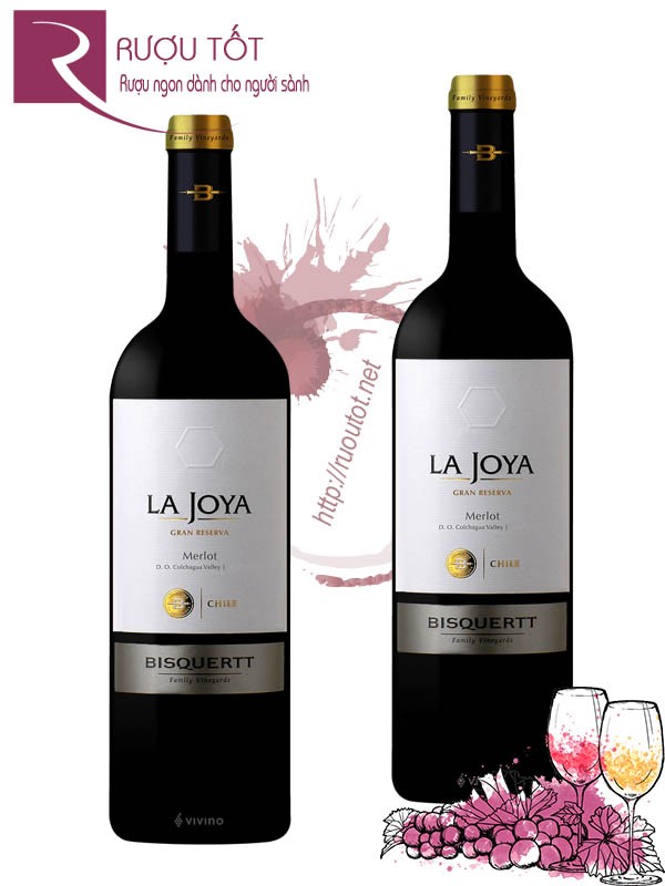 Vang Chile La Joya Gran Reserva Merlot Bisquertt Thượng hạng