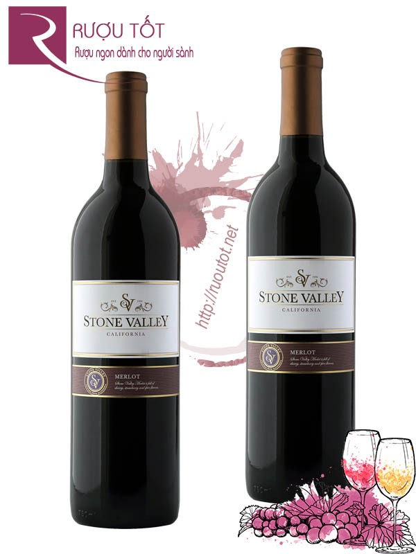 Rượu Vang Stone Valley Merlot Thượng hạng