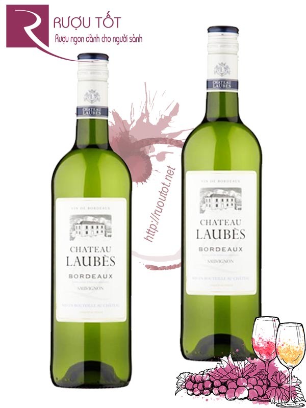 Vang Pháp Chateau Laubes Sauvignon Blanc Bordeaux Cao cấp