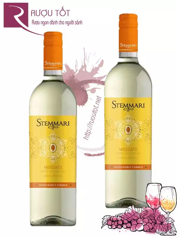 Vang Ý Stemmari Moscato Sicilia IGT Cao cấp