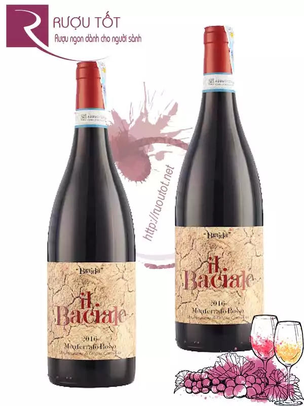 Vang Ý Il Baciale Monferrato Rosso Cao cấp