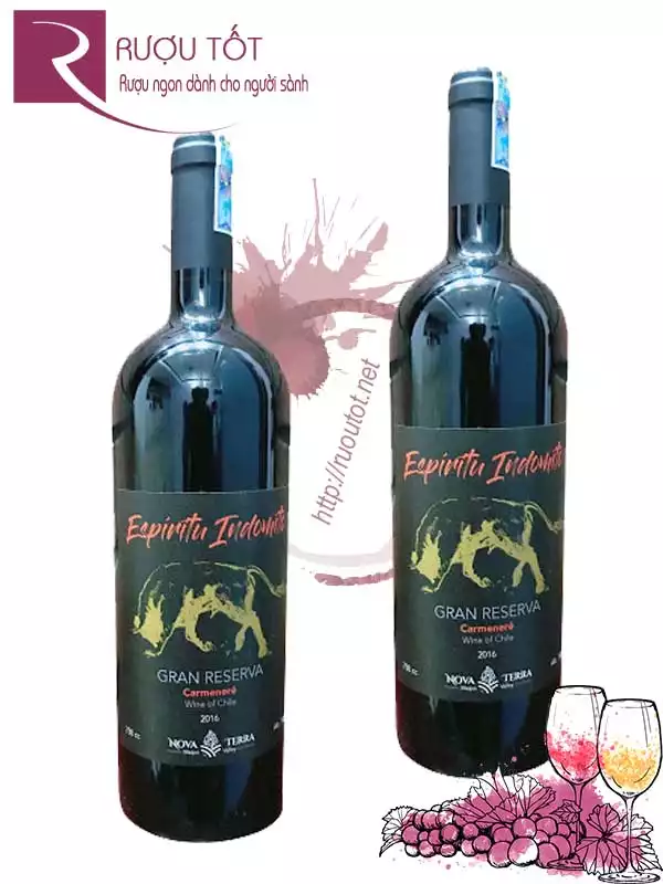 Vang Chile Espiritu Indomito Carmeneré Gran Reserva Cao cấp