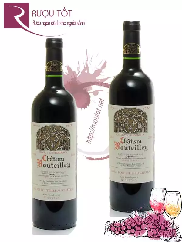 Rượu Vang Chateau Bouteilley Cotes de Bordeaux