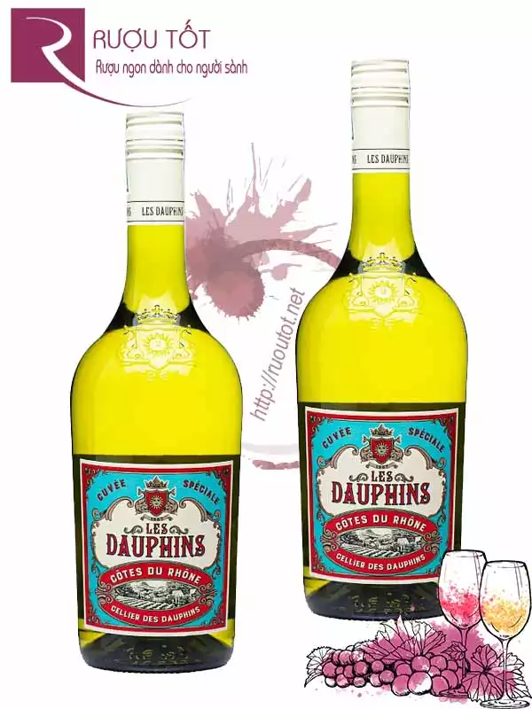 Vang Pháp Les Dauphins Cuvee Speciale Blanc Thượng hạng