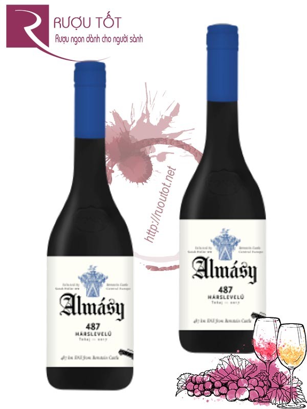 Rượu vang Almasy 487 Harslevelu Thượng hạng