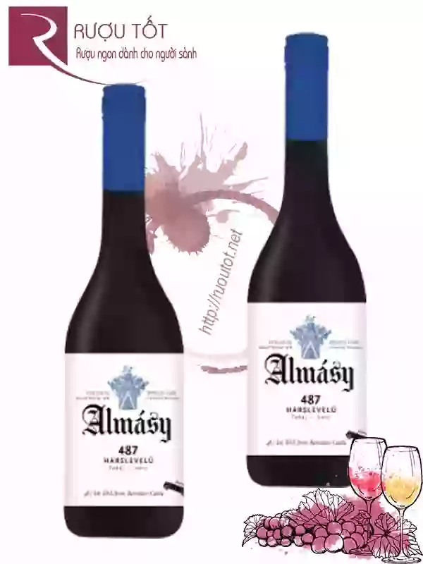 Rượu vang Almasy 487 Harslevelu Thượng hạng