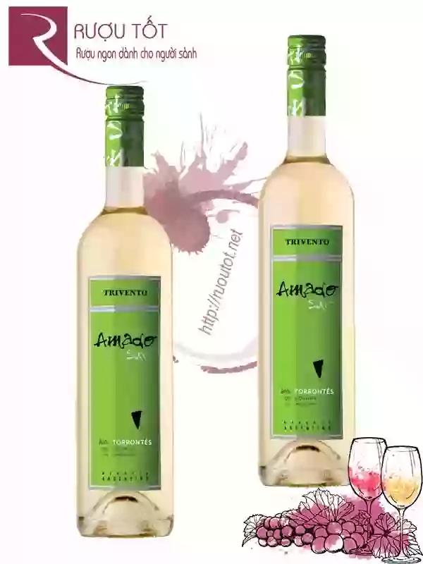 Rượu vang Amado Sur Torrontes Viognier Chardonnay Thượng hạng