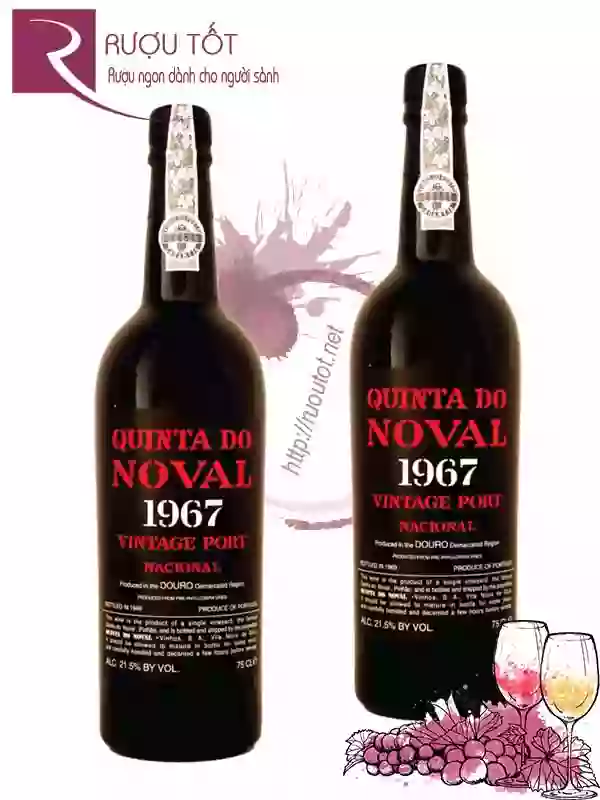 Rượu Vang Quinta do Noval 1967 Vintage Port Nacional Hảo hạng