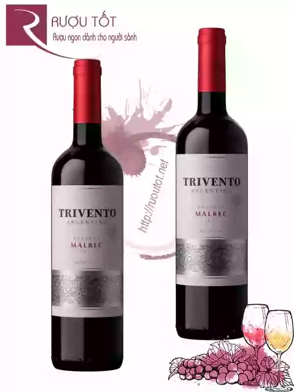 Rượu vang Trivento Argentina Reserve Malbec Thượng hạng