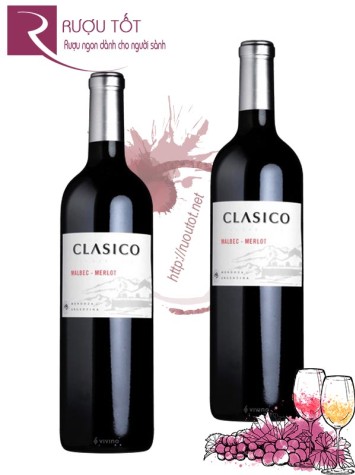 Rượu vang Clasico de Lagarde Malbec Merlot Thượng hạng