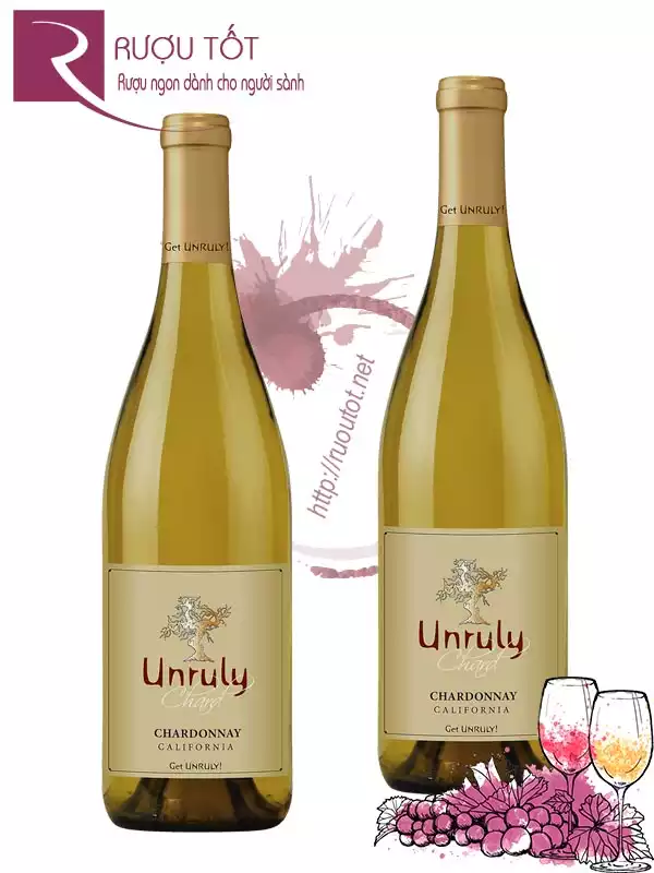 Rượu Vang Unruly Chardonnay California Hảo hạng