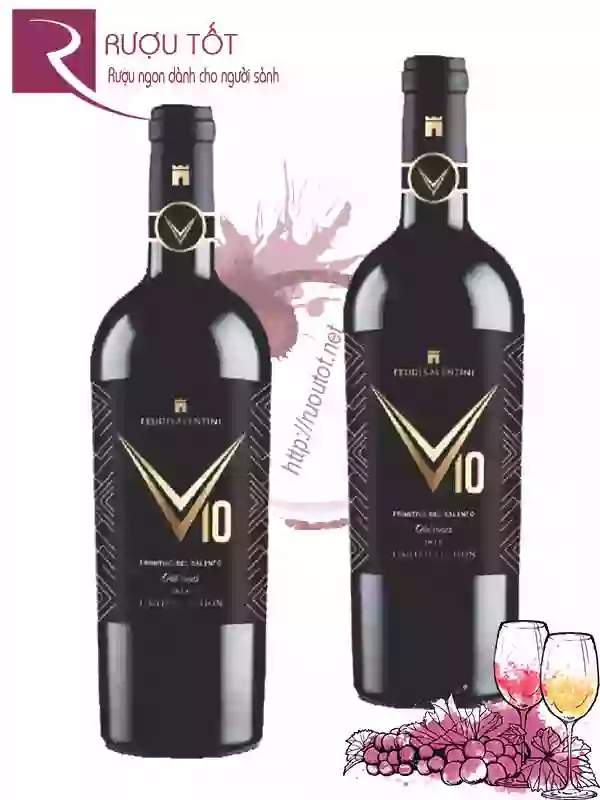 Rượu Vang V10 Limited Edition Primitivo Salento