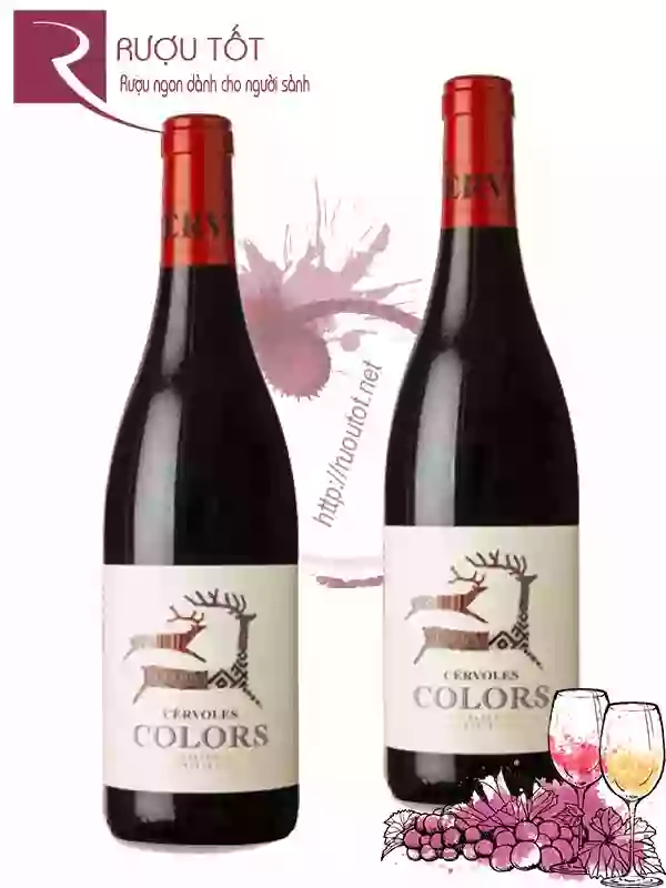 Rượu vang Cervoles Celler Colors Red Thượng hạng