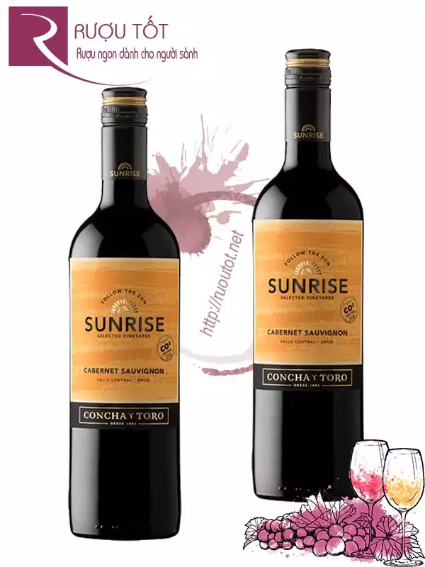 Vang Chile Sunrise Cabernet Sauvignon Concha Y Toro Thượng hạng