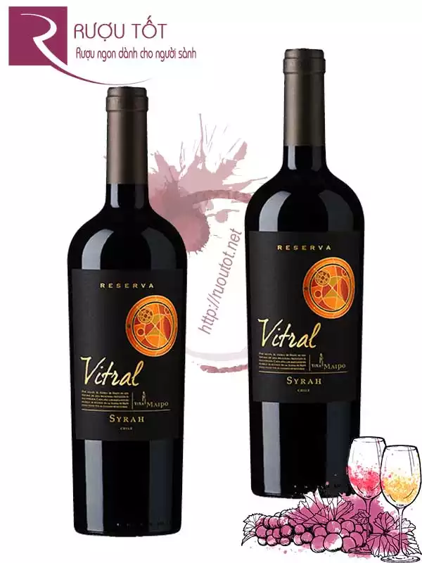 Vang Chile Vina Maipo Vitral Syrah Reserva Thượng hạng