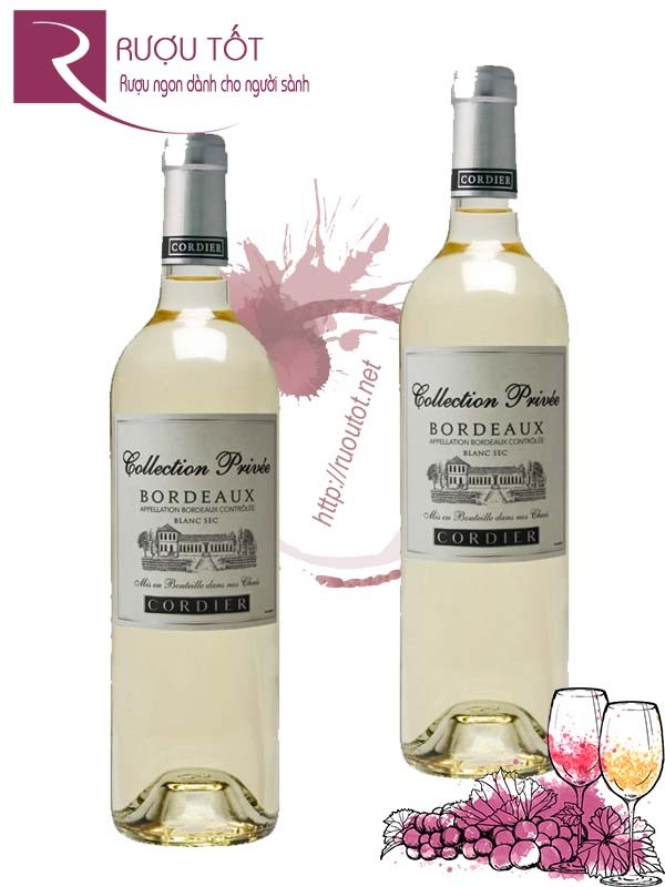 Vang Pháp Collection Privee Bordeaux Blanc Cordier Hảo hạng