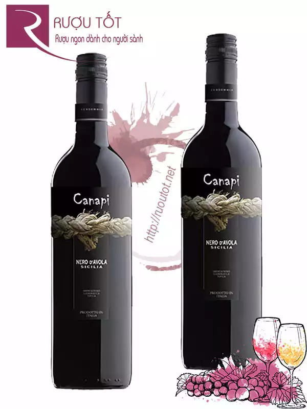 Vang Ý Canapi Nero d Avola Thượng hạng