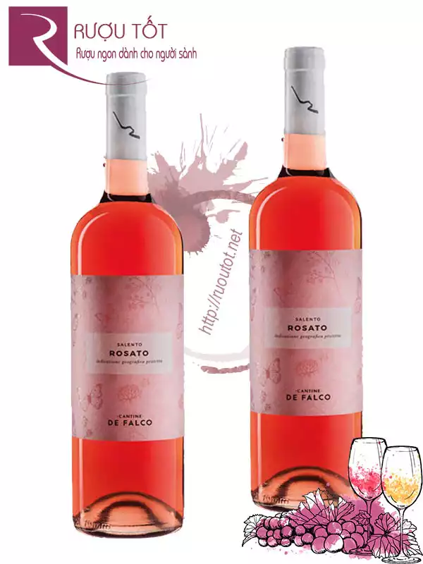 Vang Ý Rosato Salento Cantine De Falco