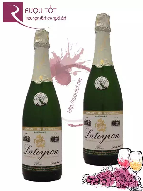 Vang Nổ Lateyron Cremant de Bordeaux Centenaire 