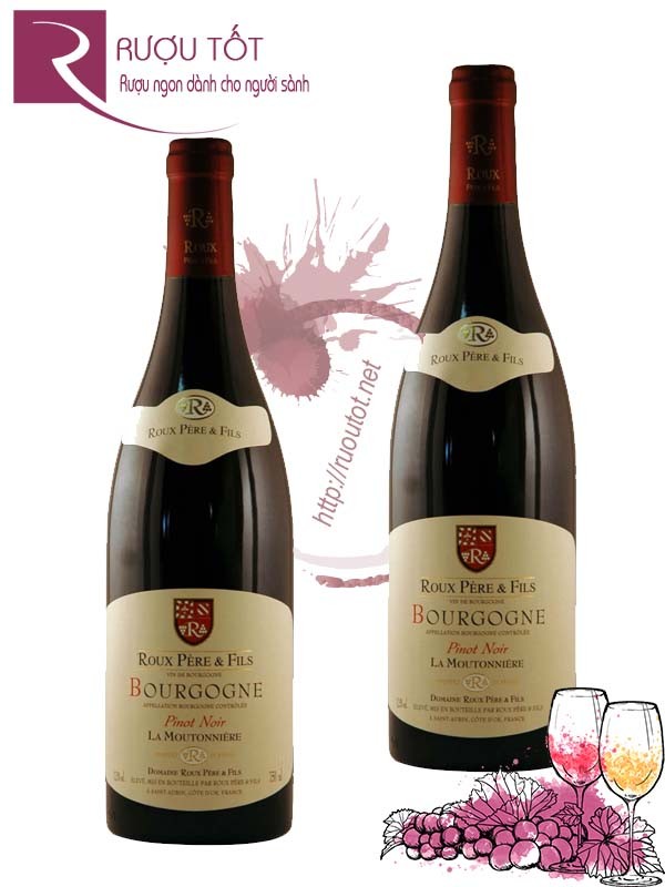 Vang Pháp Roux Pere Fils Bourgogne Pinot Noir La Moutonniere Hảo hạng