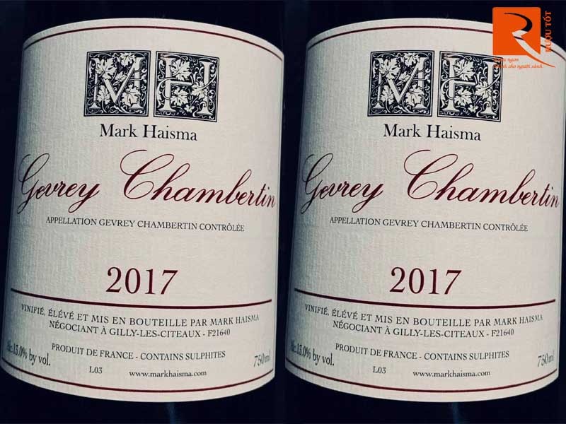 Rượu vang Pháp Gevrey Chambertin Mark Haisma Cao cấp 2