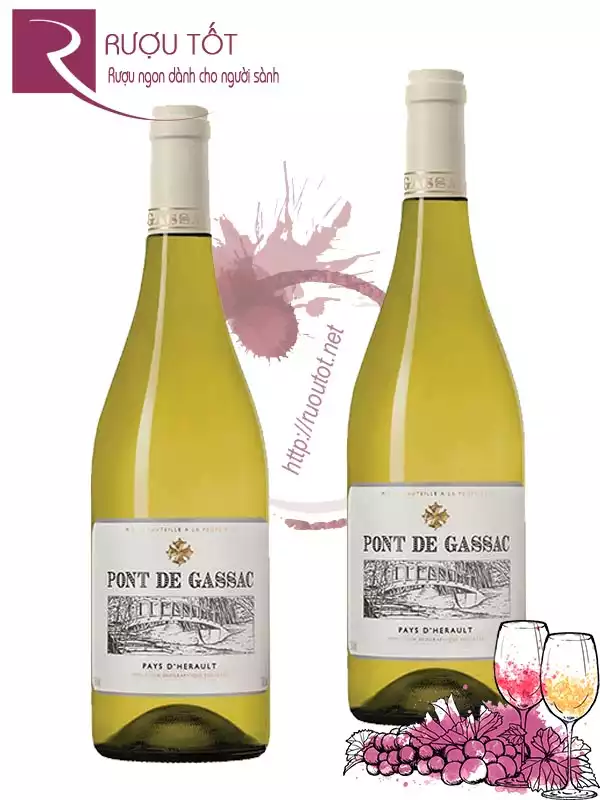 Vang Pháp Pont de Gassac Blanc Cao cấp