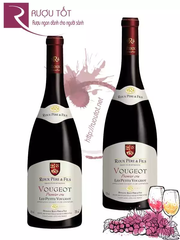 Vang Pháp Roux Pere Fils Vougeot Premier Cru Les Petits Vougeots Cao cấp