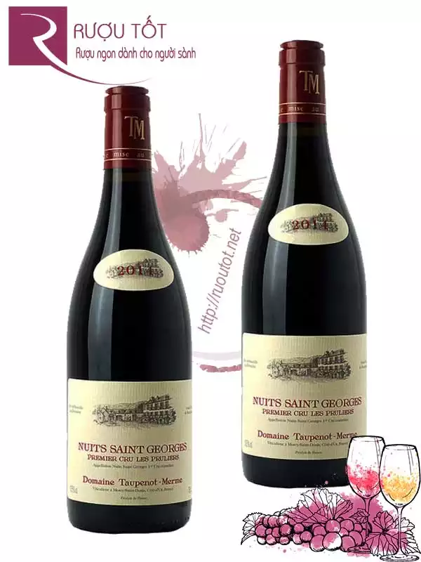 Vang Pháp Nuits Saint Georges Les Pruliers Domaine Taupenot Merme Cao cấp