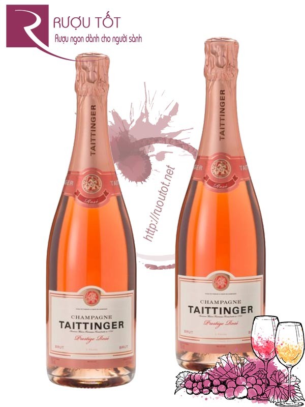 Rượu Champagne Taittinger Brut Prestige Rose Cao Cấp