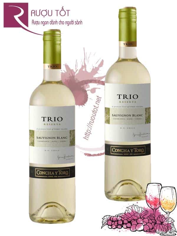 Vang Chile Trio Sauvignon Blanc Concha Y Toro Thượng hạng