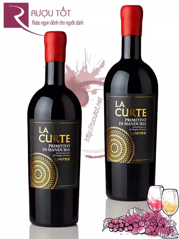 Vang Ý La Curte Limited 19 độ Primitivo di Manduria