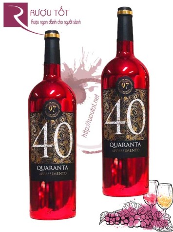 Rượu Vang 40 Quaranta Appassimento Nhãn Đỏ