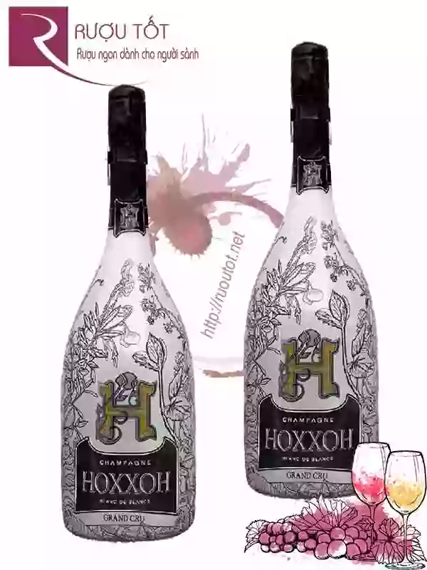 Rượu Champagne HOXXOH Blanc De Blancs Phát sáng