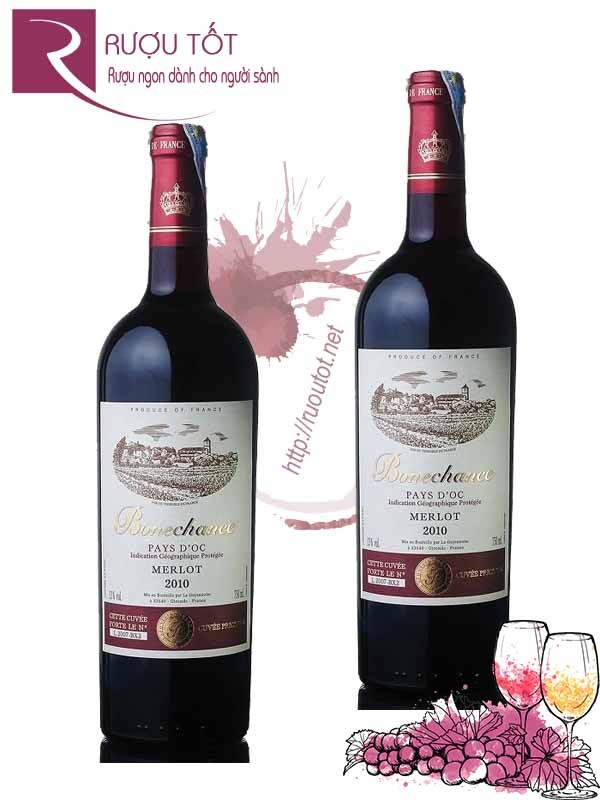 Rượu vang Pháp Bonechance Merlot Bordeaux
