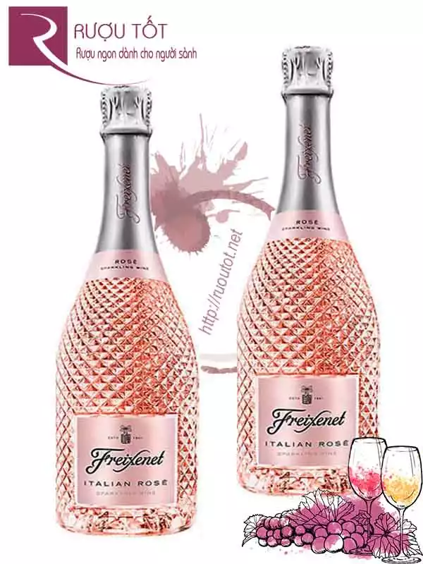 Rượu Vang Nổ Sparkling Rose Italy Freixenet